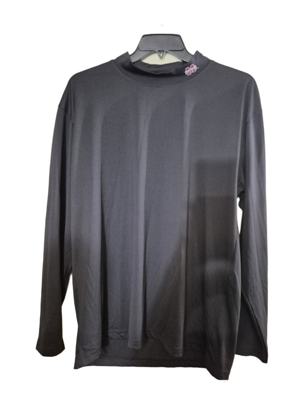 Mississippi State Bulldogs Mock Neck Long Sleeve Shirt Men's XL Black NCAA
